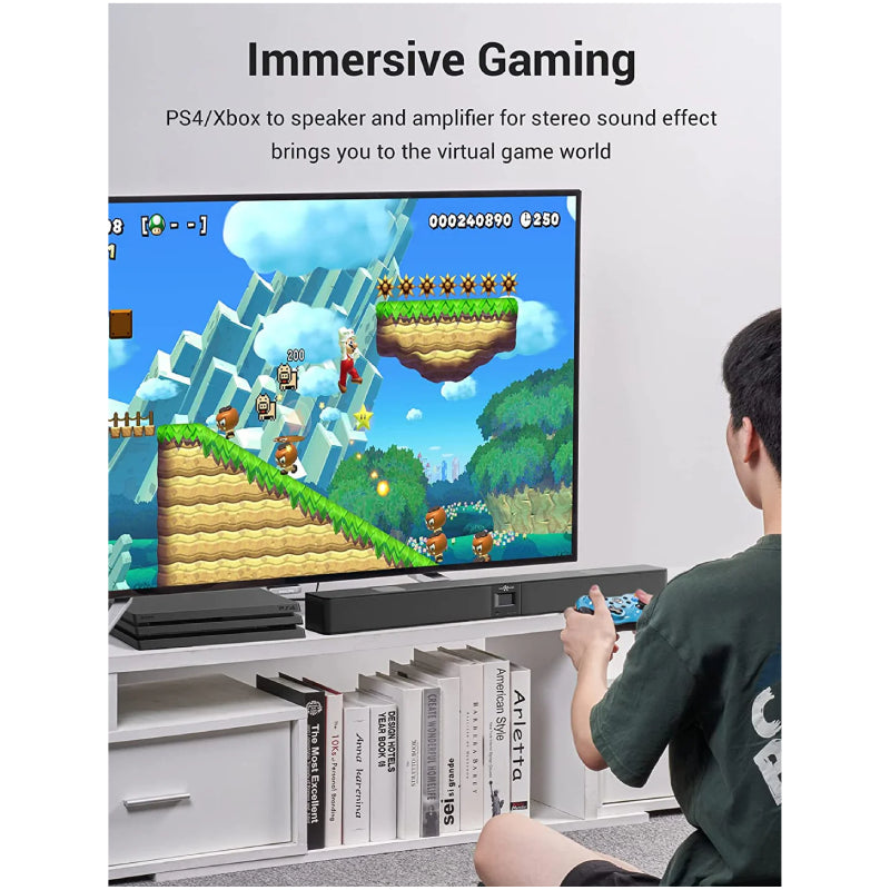 كابل  الألياف البصرية Vention الصوت كابل  2 متر  رمادي