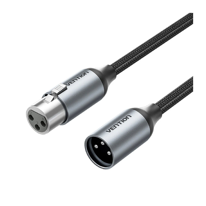 Vention XLR Male to XLR Female Microphone Cable - 1 Meter / Gray