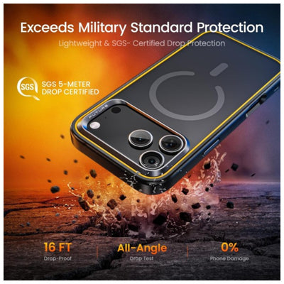 AOHi MagArmor Pro Magnetic Phone Case For Apple iPhone 17 Pro Max - Black
