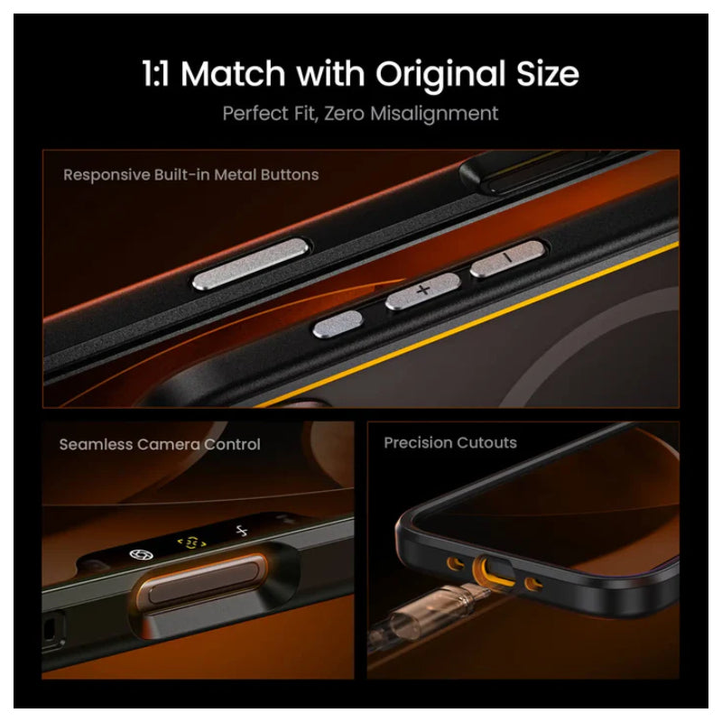 AOHi MagArmor Pro Magnetic Phone Case For Apple iPhone Air - Black