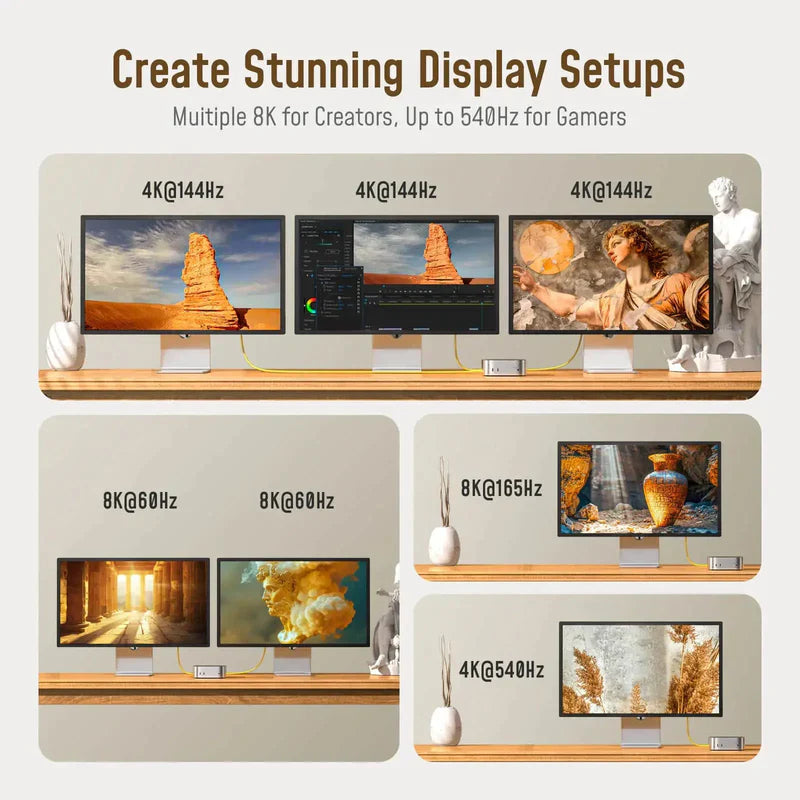 كابل  AOHi Future THUNDERBOLT 5.0 كابل  240 واط / يو اس بي/ 1 متر  أصفر