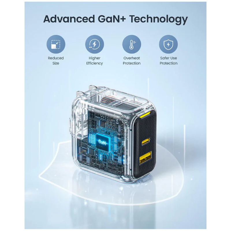 AOHi Magcubeمنفذ GaN شاحن  67W / يو اس بي/ يو اس بي/ أصفر