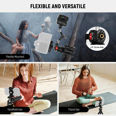 NEEWER TP34 Flexible Tripod with Remote - Black