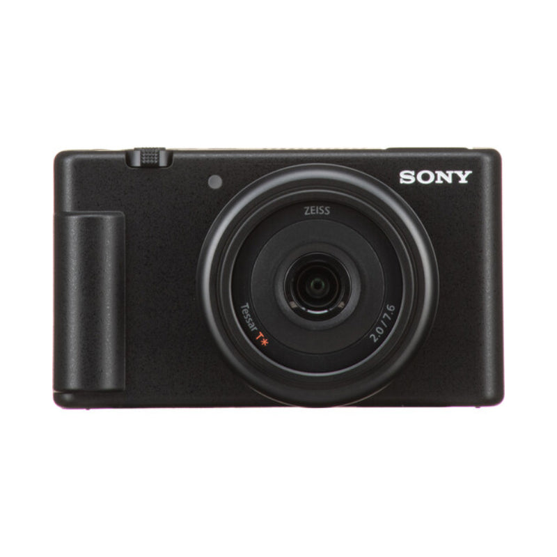 كاميرا  سوني ZV-1F المخصصة للمدونات المرئية كاميرا  شاشة LCD مقاس 3 بوصات / دقة 4K UHD / واي-فاي  بلوتوث  إتش دي إم أي  يو اس بي  أسود