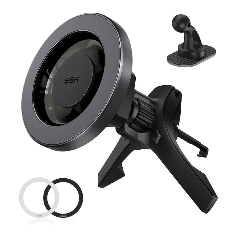 ESR HaloLock Magnetic Car Vent/Dashboard Phone Mount - Black / OPEN BOX