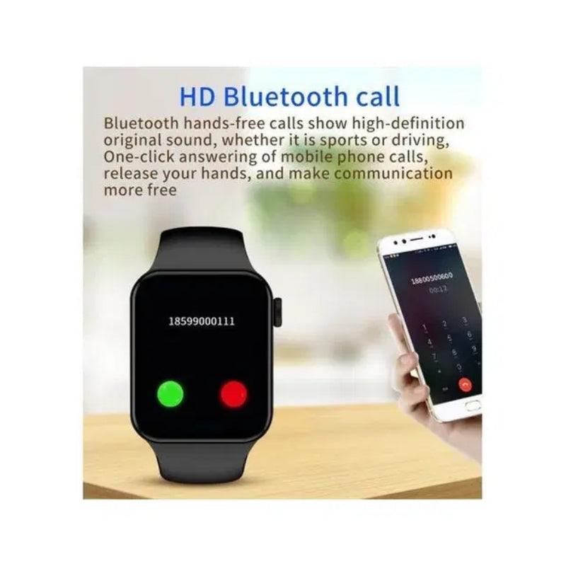 A-TEAM Smartwatch - 1.96"HD  / Bluetooth / Black