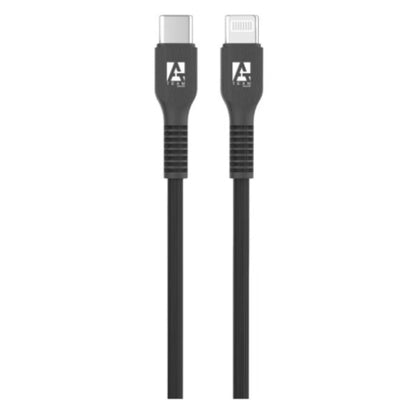 A-TEAM Nylon Bending Resistant Cable - 30W / USB-C / Lightning / 2 Meter / Black