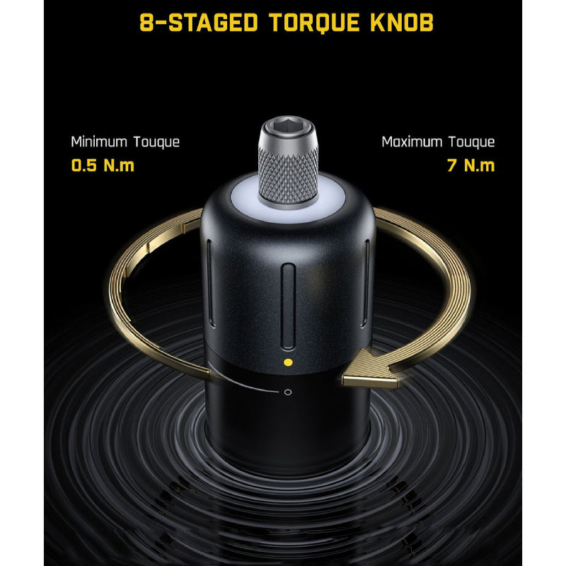 مفك براغي لاسلكي Fanttik فولد APEX Deluxe -م  ماكس 7 نيوتنم / بطارية  2500 مللي أمبير بطارية  20 مغناطيسي من طراز S2 / أسود