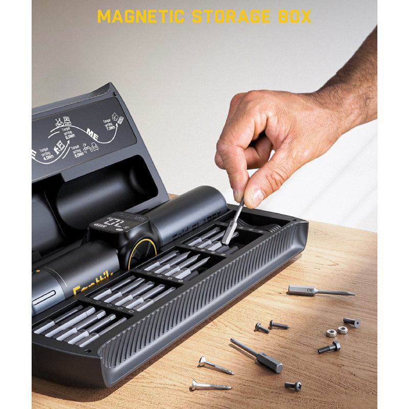 مفك براغي لاسلكي Fanttik فولد APEX Deluxe -م  ماكس 7 نيوتنم / بطارية  2500 مللي أمبير بطارية  20 مغناطيسي من طراز S2 / أسود