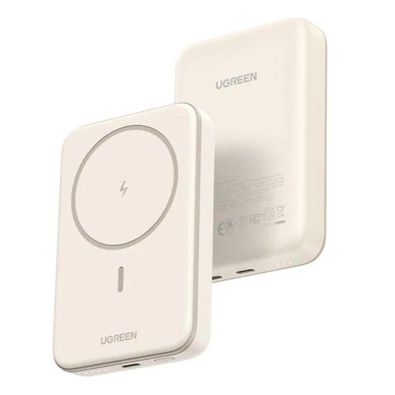 UGREEN PB561 Magnetic Wireless Power Bank - 10,000mAh / 15W / USB-C / Beige
