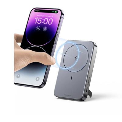 UGREEN PB206 Magnetic Wireless Power Bank - 10,000mAh / 15W / USB-C / Space Grey