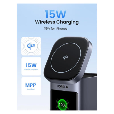 UGREEN Nexode Power Bank - 20,000mAh / 145W / USB-C / USB-A / Space Grey