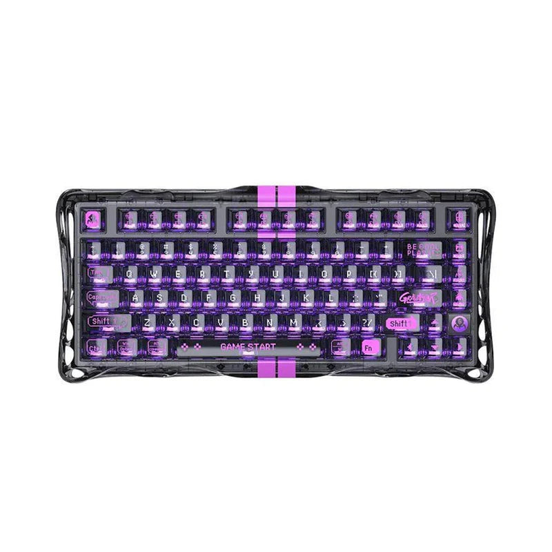 GravaStar Mercury V75 Lite 75% Hall Effect Magnetic Switch Gaming Keyboard - Transparent Black