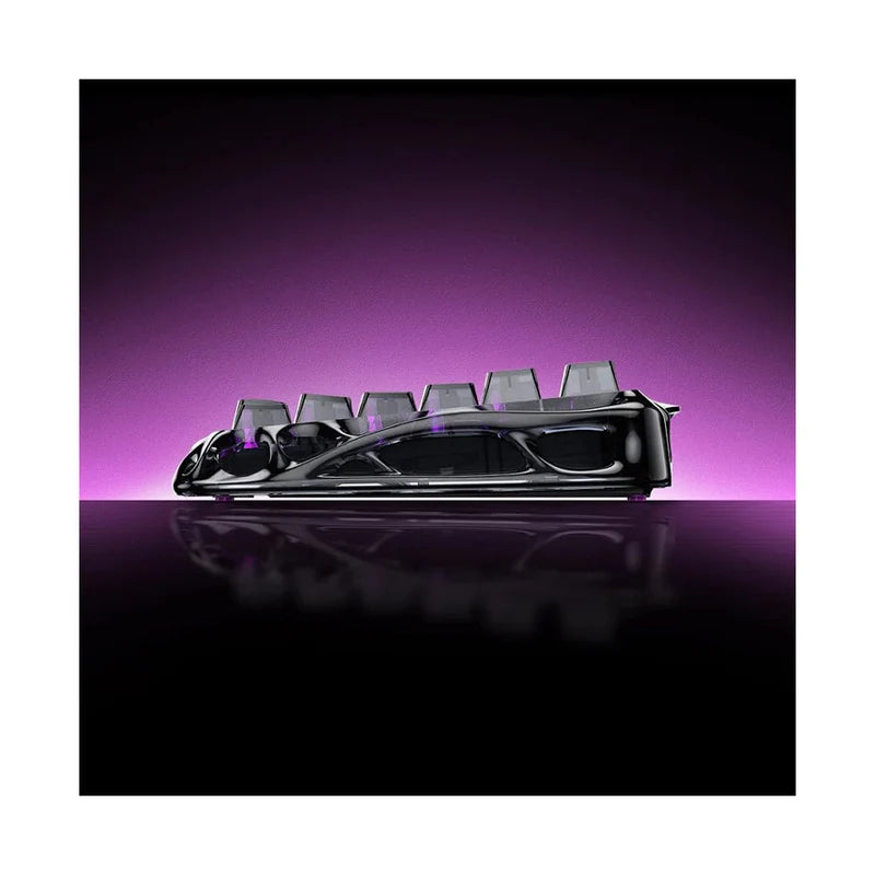 GravaStar Mercury V75 Lite 75% Hall Effect Magnetic Switch Gaming Keyboard - Transparent Black