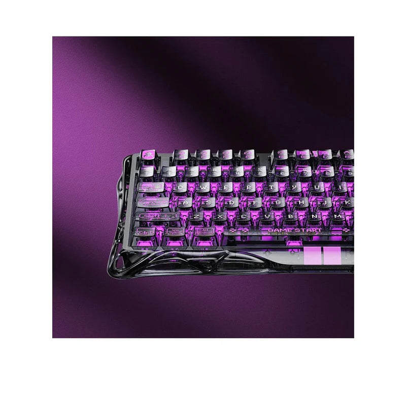 GravaStar Mercury V75 Lite 75% Hall Effect Magnetic Switch Gaming Keyboard - Transparent Black
