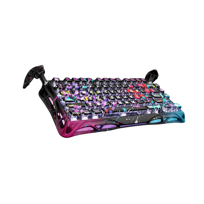 GravaStar Mercury V75 برو لوحة مفاتيح الألعاب  مغناطيسي مفتاح  بتقنية تأثير هول برو لوحة مفاتيح  Neon Graffiti