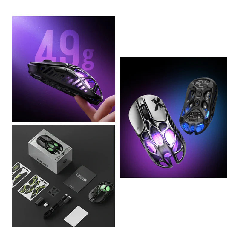 ماوس الألعاب  لاسلكي  GravaStar Mercury Xماوس  جالكسي أسود