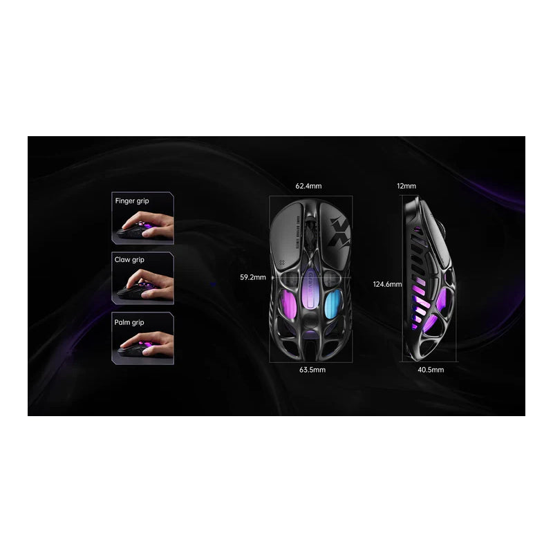 ماوس الألعاب  لاسلكي  GravaStar Mercury Xماوس  Interstellar فضي