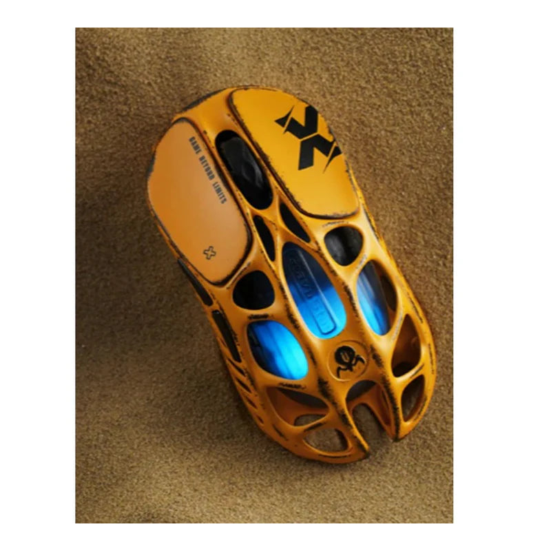 ماوس الألعاب  لاسلكي  GravaStar Mercury Xخاص - أصفر الباهت