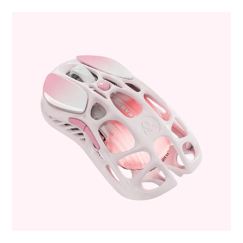 GravaStar Mercury إم1 برو لاسلكي الألعاب ماوس  Sakura اللون الوردي