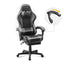 Gamax Gaming Chair 1-LT001L with Linkage Function Armrest And Retactable Footrest - Grey