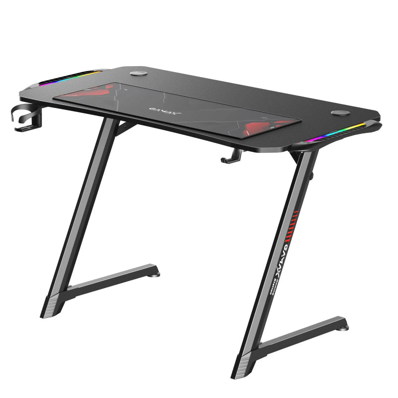 الألعاب Gamax Z5-1160 (TD-03) كربون  مع  ضوء  مع ووسادة ماوس - RGB / أسود