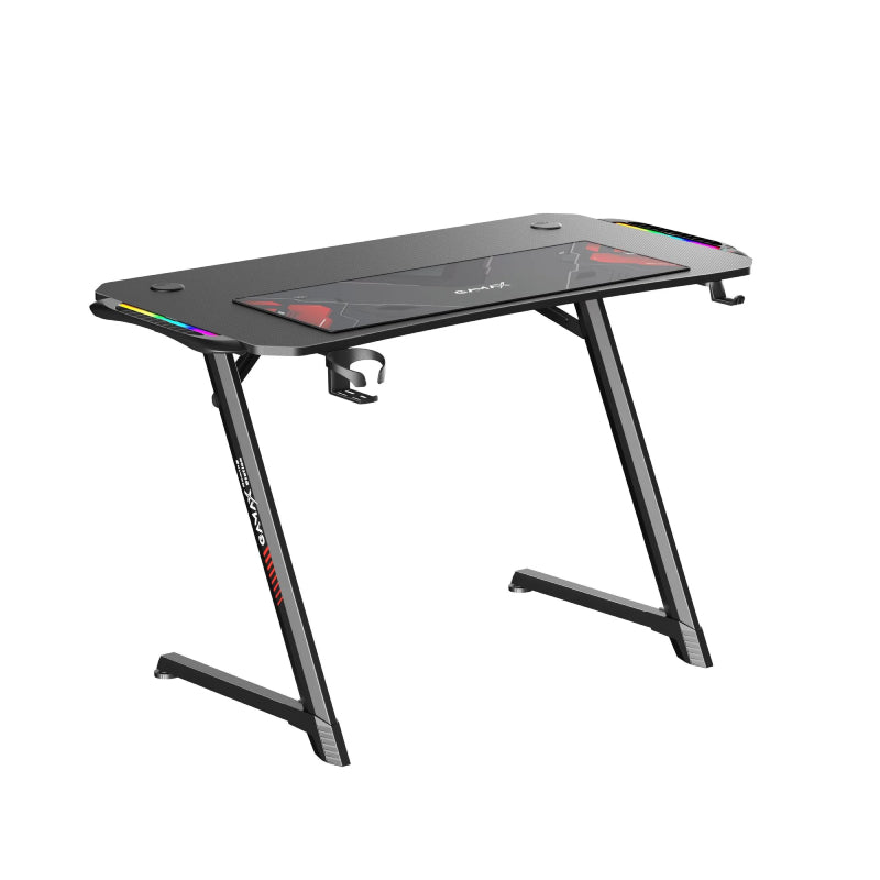 الألعاب Gamax Z5-1160 (TD-03) كربون  مع  ضوء  مع ووسادة ماوس - RGB / أسود