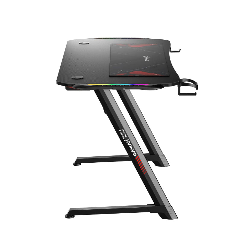 الألعاب Gamax Z5-1160 (TD-03) كربون  مع  ضوء  مع ووسادة ماوس - RGB / أسود