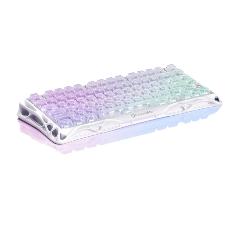 لوحة مفاتيح  الألعاب  لاسلكي GravaStar Mercury K1 Lite 75% لاسلكي لوحة مفاتيح  Crystal Aurora