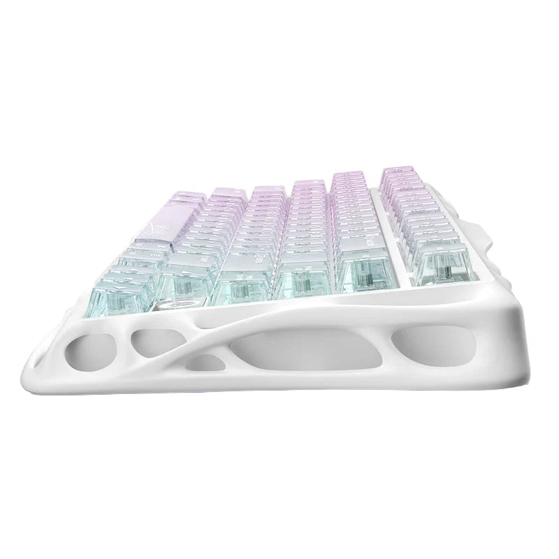 لوحة مفاتيح  الألعاب  لاسلكي بنسبة 75% من طراز GravaStar Mercury K1 Liteلوحة مفاتيح  Crystal Aurora