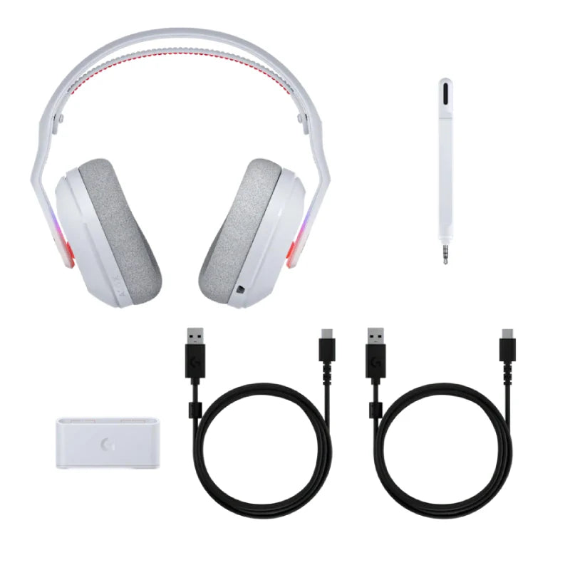 ASTRO A20 X LIGHTSPEED RGB Wireless Gaming Headset - Bluetooth / White + HyperX Pulsefire Mat Gaming Mouse Pad - Medium / Black + Redragon S139 The Perfect Gaming Combo (Mechanical Keyboard and Mouse Combo Set) - White/Blue - Bundle Offer