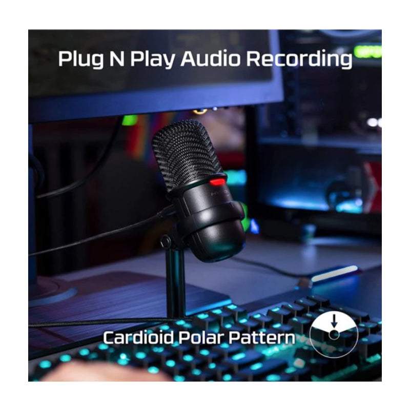 ميكروفون  HyperX SoloCast يو اس بي ميكروفون  يو اس بي/ أسود