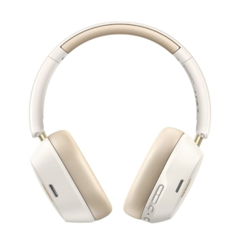 UGREEN HiTune Max5c Hybrid Active Noise-Cancelling Headphones - Bluetooth / USB-C / White
