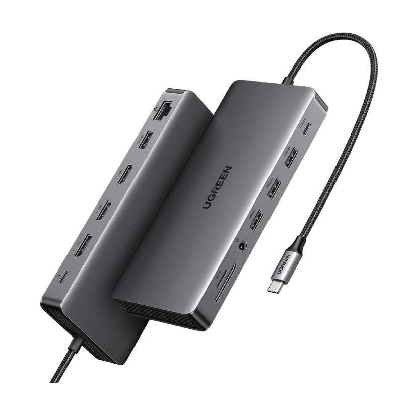 يوجرين  برو  يو اس بي محطة الارساء  إتش دي إم أي  إيثرنت / 100W PD / يو اس بي/ SD/TF بطاقة فتحة  3.5 مم الصوت مقبس