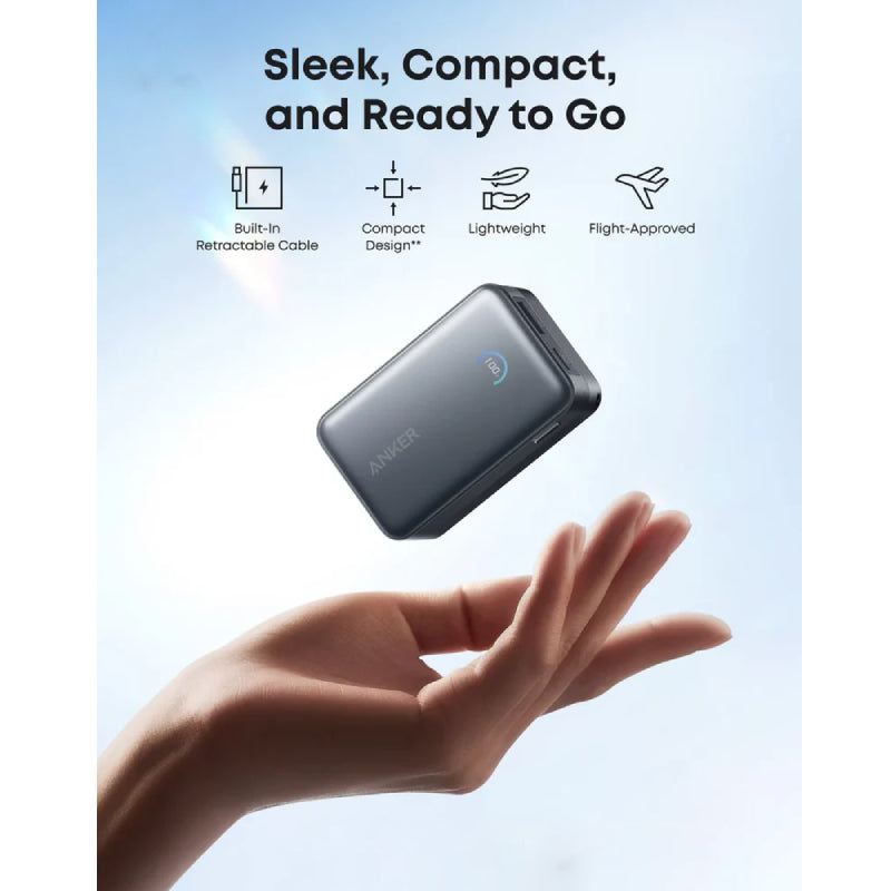 Anker Nano Power Bank - 10,000mAh / 45W / Black