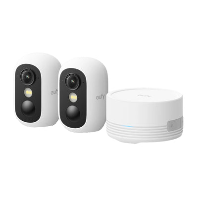 Eufy Cam C35 2-Cam Kit with HBmini - 6500mAh / USB-C / White