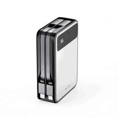 ZLOS MB20 Power Bank with Built-in Cables - 20,000mAh / 65W / USB-A