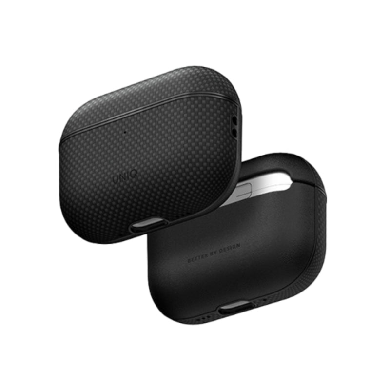 Uniq Keva Prime حافظة  ايربودز برو - كربون أسود
