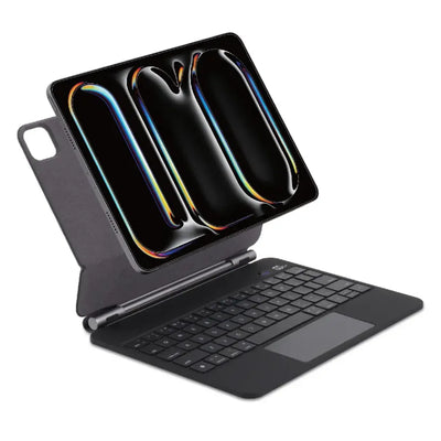 SIA 6 lines layout MagKeyboard with Pencil Holder For iPad Pro 13" 2024 - Arabic/English / Black