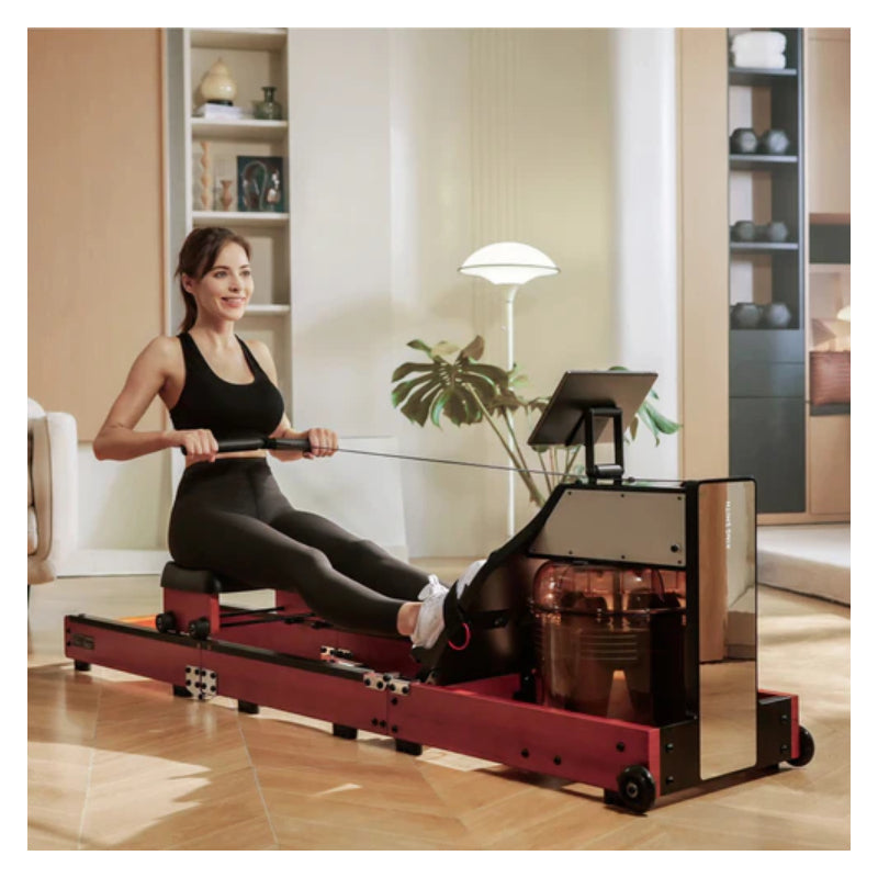 King Smith WM10 Tri-Fold Water Rowing Machine - Walnut