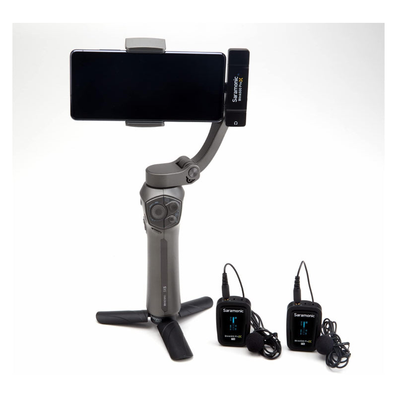 Saramonic 2.4GHz مزدوج  لاسلكي ميكروفون نظلم  أسود