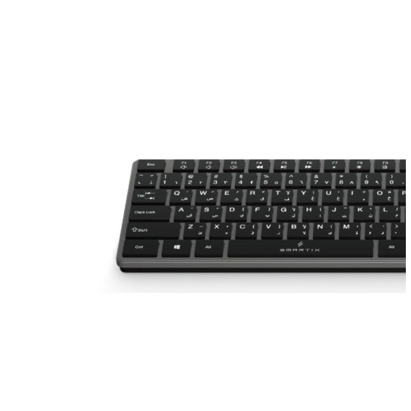 Smartix NEOKEY لوحة مفاتيح لاسلكي  ماوس  أسود