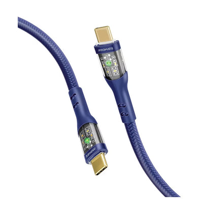 PROMATE TransLine-CC Power Delivery Ultra-Fast Charge Cable - 1.2 Meter / 480Mbps / USB-C / Navy