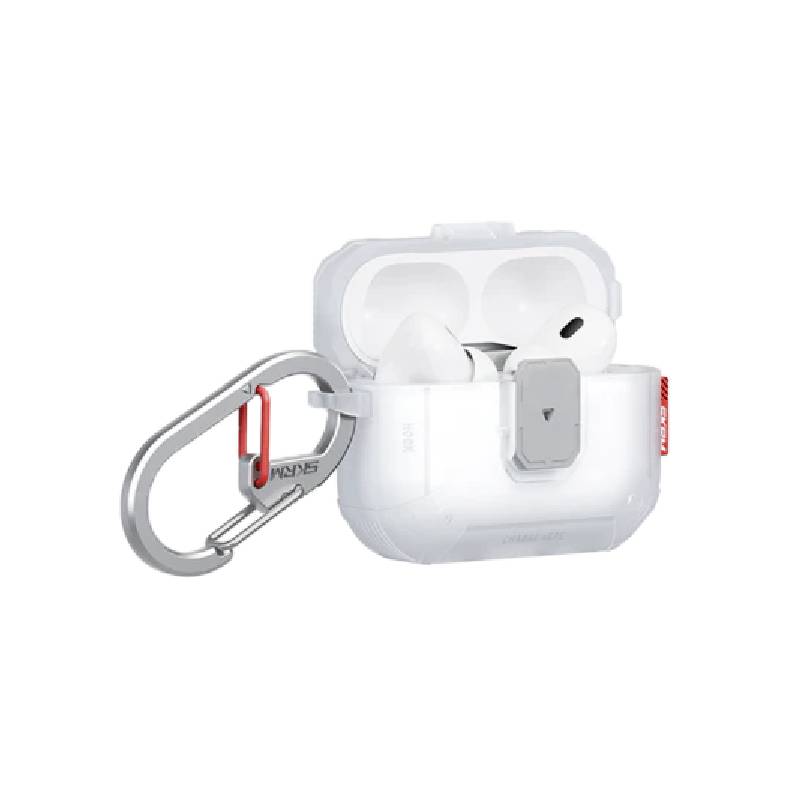 حافظة SkinArma Mecha Le ايربودز برو - شفاف بلون فروست