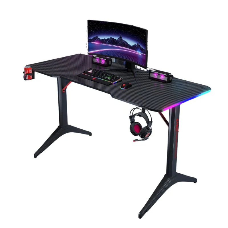 الألعاب Gamax D2208B RGB كربون  مع - أسود
