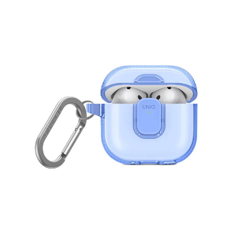 حافظة Uniq Glase برو قفل حافظة ايربودز  ابل الجيل الرابع الجيل  أزرق غائم