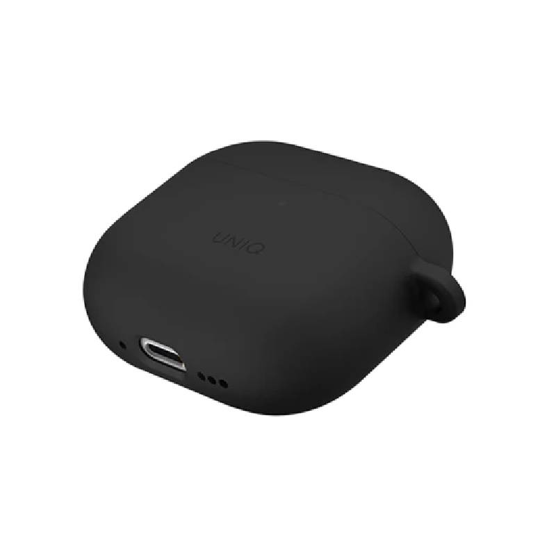 Uniq Nexo Active: ايربودز  هايبرد الجيل الرابع مع حافظة  ومشابك أذنمع - أسود