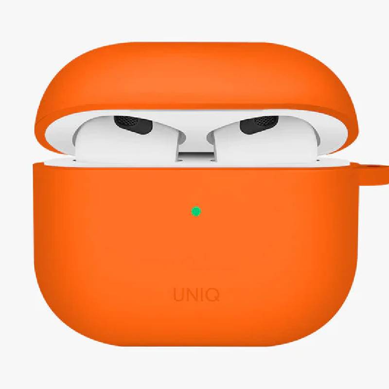 Uniq Nexo Active: ايربودز  هايبرد الجيل الرابع مع حافظة  ومشابك أذنمع - لون برتقالي
