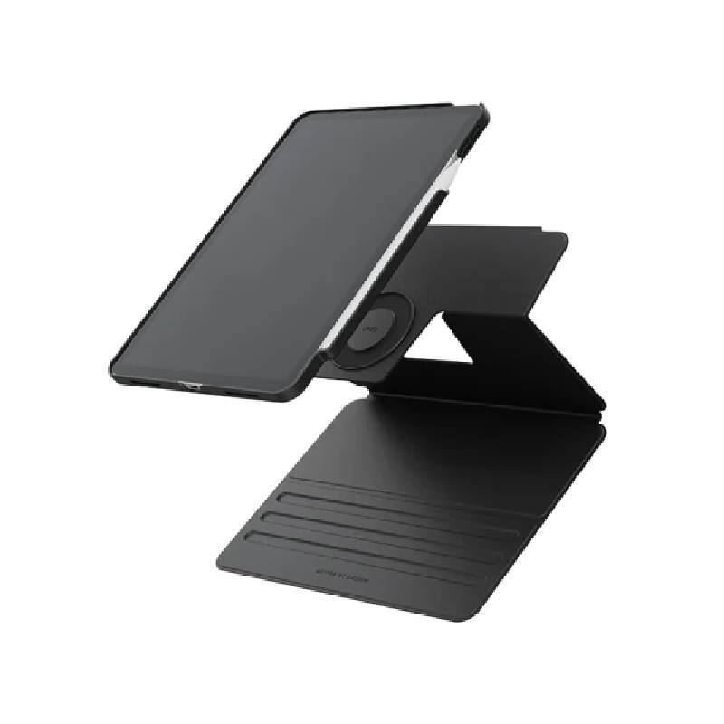 حافظة Uniq Rovus Snap Mount مغناطيسي القابلة للدوران مغناطيسي والقابلة للفصل حافظة ايباد  ابل  (A16) - دالاس أسود