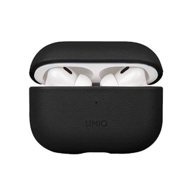 Uniq Terra Genuine Leather Snap Case for Apple Airpods Pro 2 - Dallas Black